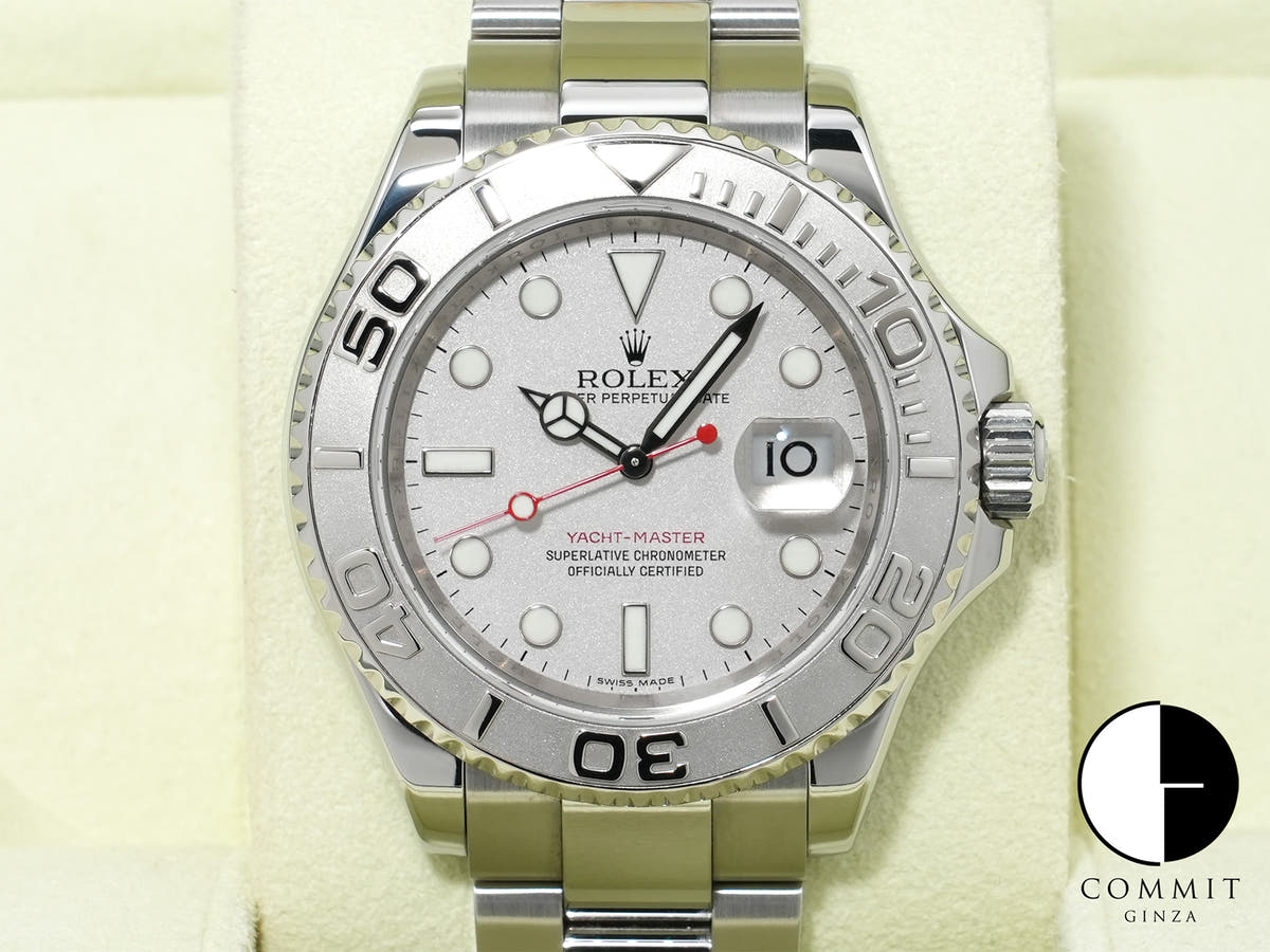 ロレックス ヨットマスター40 Ref.16622 ステンレススチール/プラチナ ロレジウム文字盤 中古 qpxdyx37