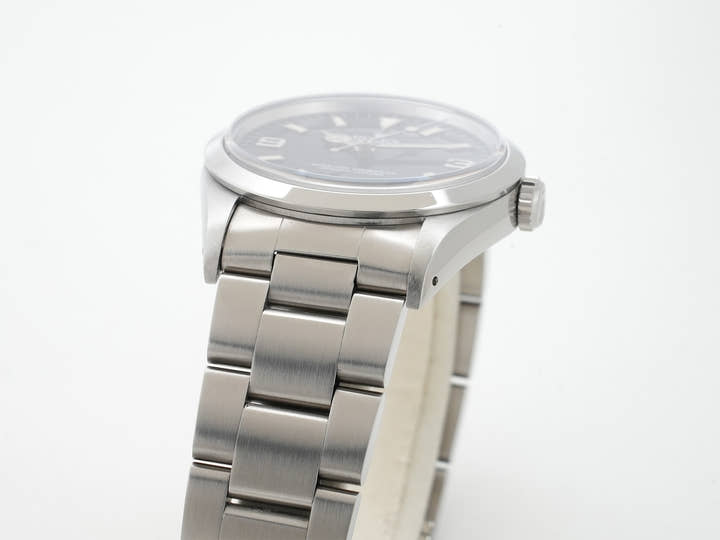 ロレックス エクスプローラーI Ref.14270 ステンレススチール ブラック文字盤 オイスターブレスレット 中古 975rwtg2