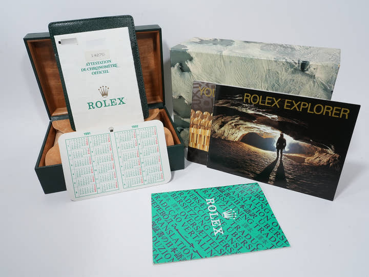 ロレックス エクスプローラーI Ref.14270 ステンレススチール ブラック文字盤 オイスターブレスレット 中古 975rwtg2