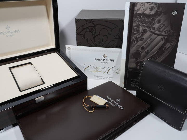 パテックフィリップ アクアノート Ref.5164R-001 ローズゴールド ブラウン エンボス文字盤 美品 6rifj45e