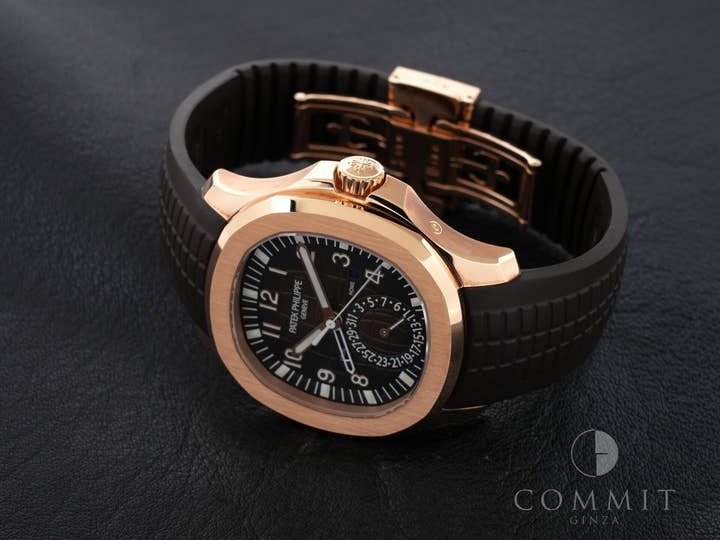 パテックフィリップ アクアノート Ref.5164R-001 ローズゴールド ブラウン エンボス文字盤 美品 6rifj45e