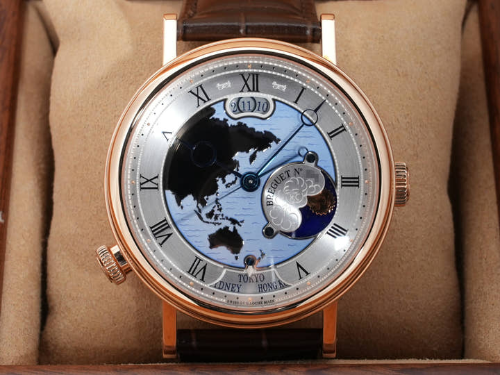 ブレゲ クラシック オーラ ムンディ Ref.5717BR/AS/9ZU ローズゴールド シルバー文字盤 中古 a4nqhfea