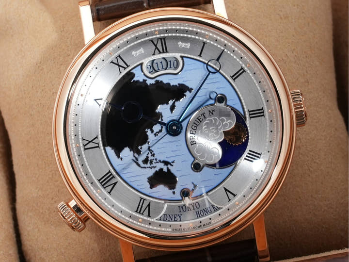 ブレゲ クラシック オーラ ムンディ Ref.5717BR/AS/9ZU ローズゴールド シルバー文字盤 中古 a4nqhfea