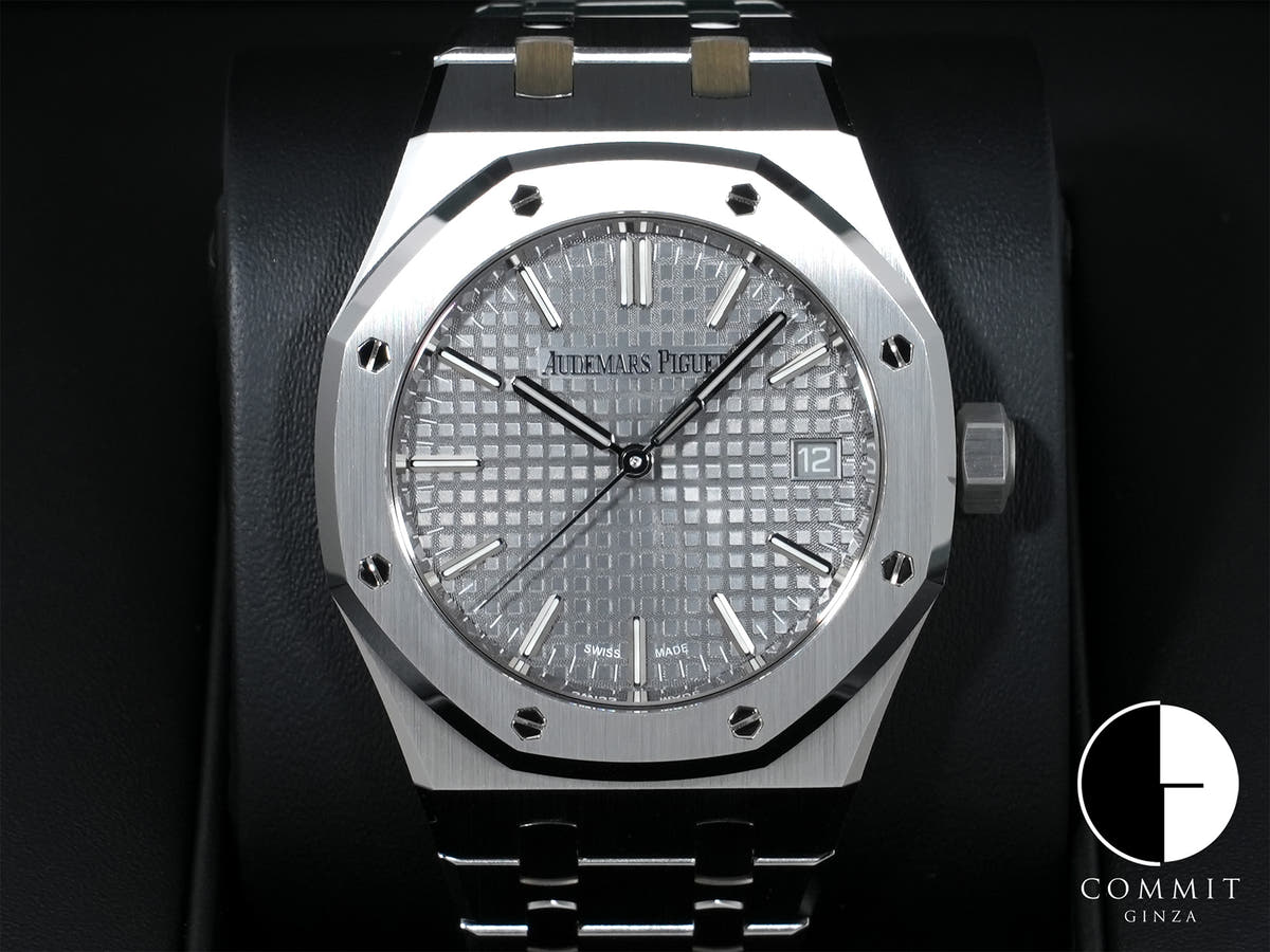 オーデマピゲ ロイヤルオーク Ref.15550ST.OO.1356ST.07 ステンレススチール グレー文字盤 極美品 3vq7u22f