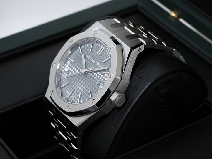 オーデマピゲ ロイヤルオーク Ref.15550ST.OO.1356ST.07 ステンレススチール グレー文字盤 極美品 3vq7u22f