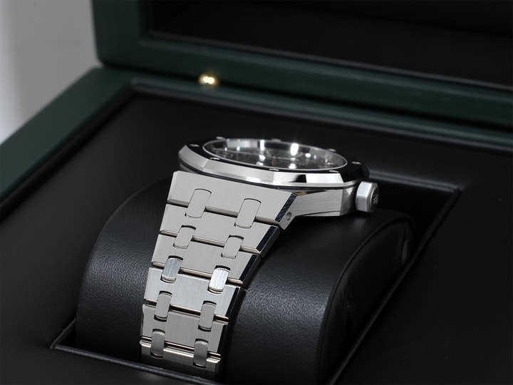 オーデマピゲ ロイヤルオーク Ref.15550ST.OO.1356ST.07 ステンレススチール グレー文字盤 極美品 3vq7u22f