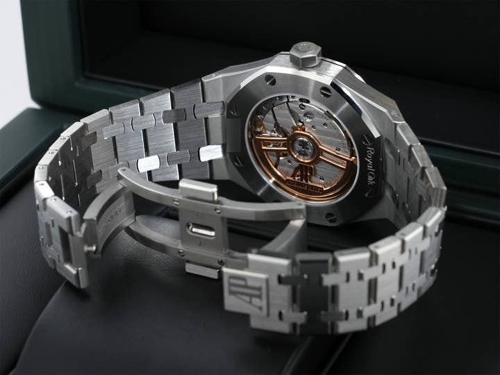 オーデマピゲ ロイヤルオーク Ref.15550ST.OO.1356ST.07 ステンレススチール グレー文字盤 極美品 3vq7u22f