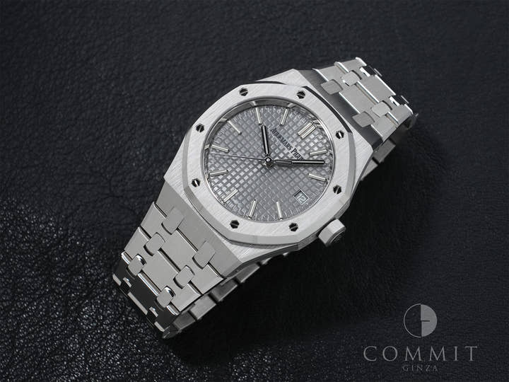 オーデマピゲ ロイヤルオーク Ref.15550ST.OO.1356ST.07 ステンレススチール グレー文字盤 極美品 3vq7u22f