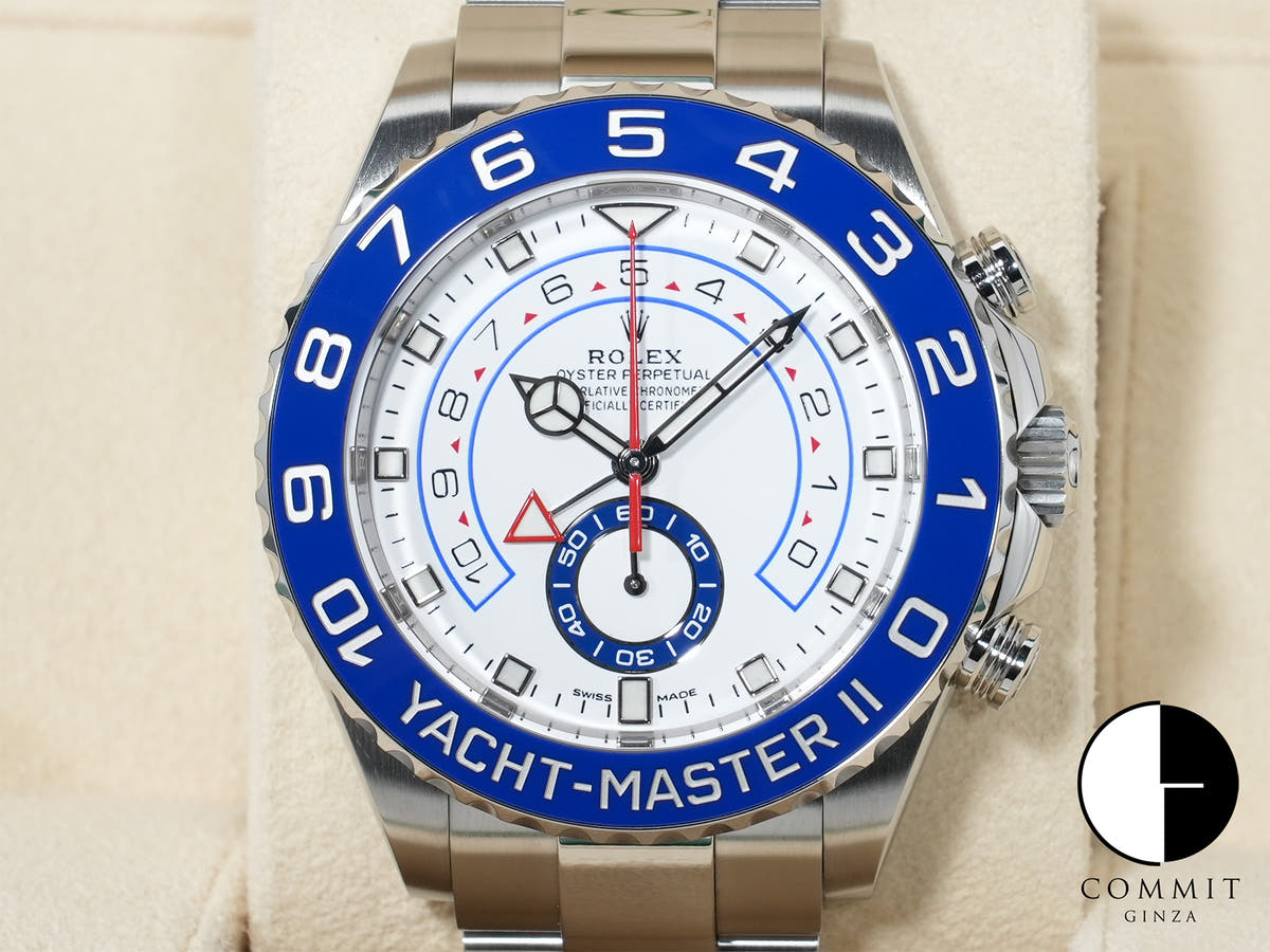 Rolex Yacht-Master II Ref. 116680 Stainless Steel White Dial, Excellent Condition  (tshhnbcu appears to be a user ID or reference number and not part of the product description)