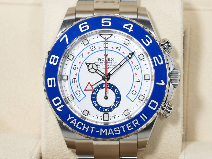 Rolex Yacht-Master II Ref. 116680 Stainless Steel White Dial, Excellent Condition  (tshhnbcu appears to be a user ID or reference number and not part of the product description)