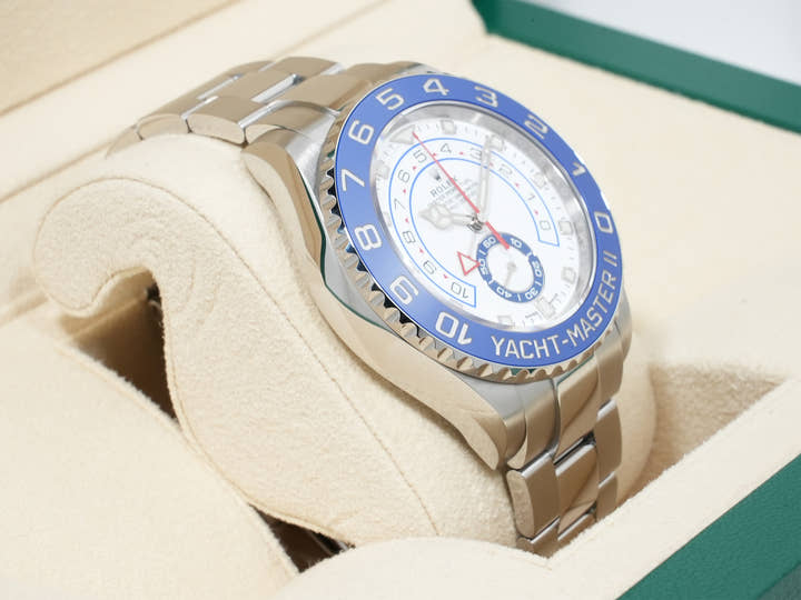 Rolex Yacht-Master II Ref. 116680 Stainless Steel White Dial, Excellent Condition  (tshhnbcu appears to be a user ID or reference number and not part of the product description)