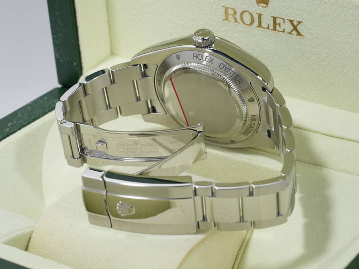 ロレックス ミルガウス Ref.116400GV ステンレススチール ブラック文字盤 美品 rf6e46pt