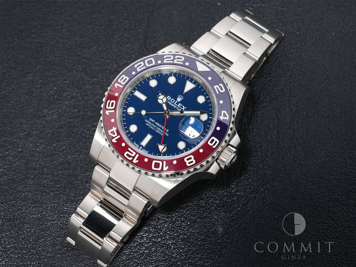 ロレックス GMTマスターII Ref.126719BLRO ホワイトゴールド ミッドナイトブルー文字盤 オイスターブレスレット 美品 r6c7i446