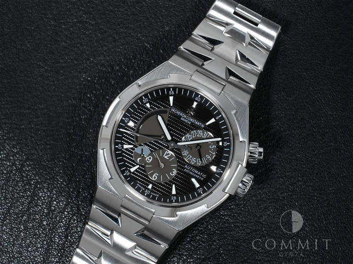 Vacheron Constantin Overseas Dual Time Ref. 47450/B01A-9227 Stainless Steel Black Dial Pre-owned (Good Condition) zwnyk6gd