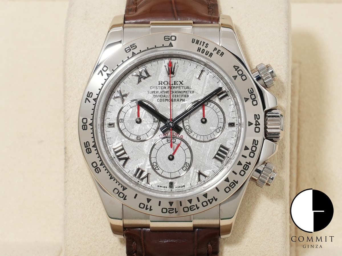 ロレックス デイトナ Ref.116519 ホワイトゴールド メテオライト文字盤 美中古 q5az7uws
