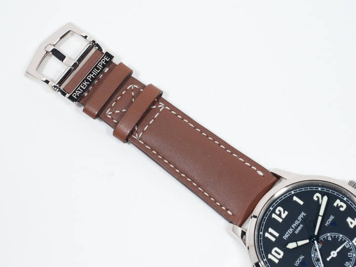 パテックフィリップ カラトラバ パイロット トラベルタイム Ref.5524G-001 ホワイトゴールド ブルー文字盤 中古 7xis5ozf