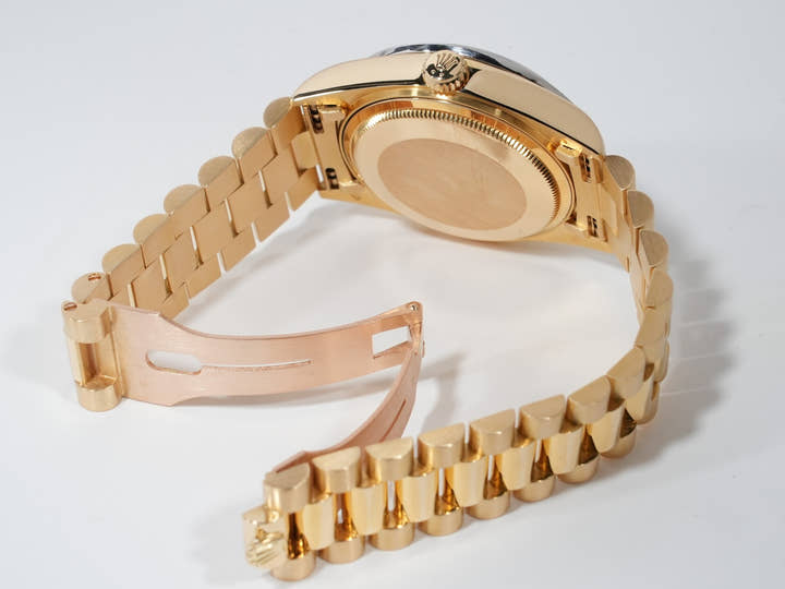 ロレックス デイデイト36 Ref.18048 イエローゴールド ブラック文字盤 美中古 9p8n8oki