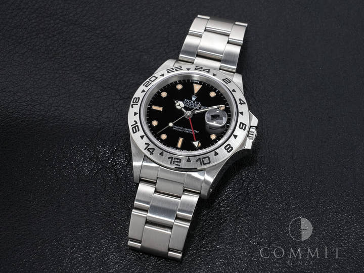 ロレックス エクスプローラーII Ref.16550 ステンレススチール ブラック文字盤 オイスターブレスレット 中古 3jathfx8