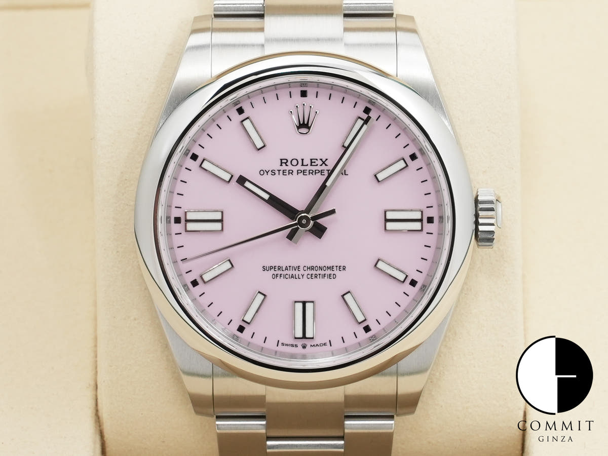 ロレックス オイスターパーペチュアル41 Ref.134300 ステンレススチール キャンディピンク文字盤 未使用 uw8pqd4s