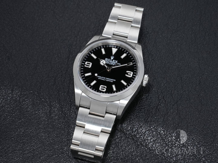 ロレックス エクスプローラー36 Ref.124270 ステンレススチール ブラック文字盤 オイスターブレスレット 中古 52wd8yc5