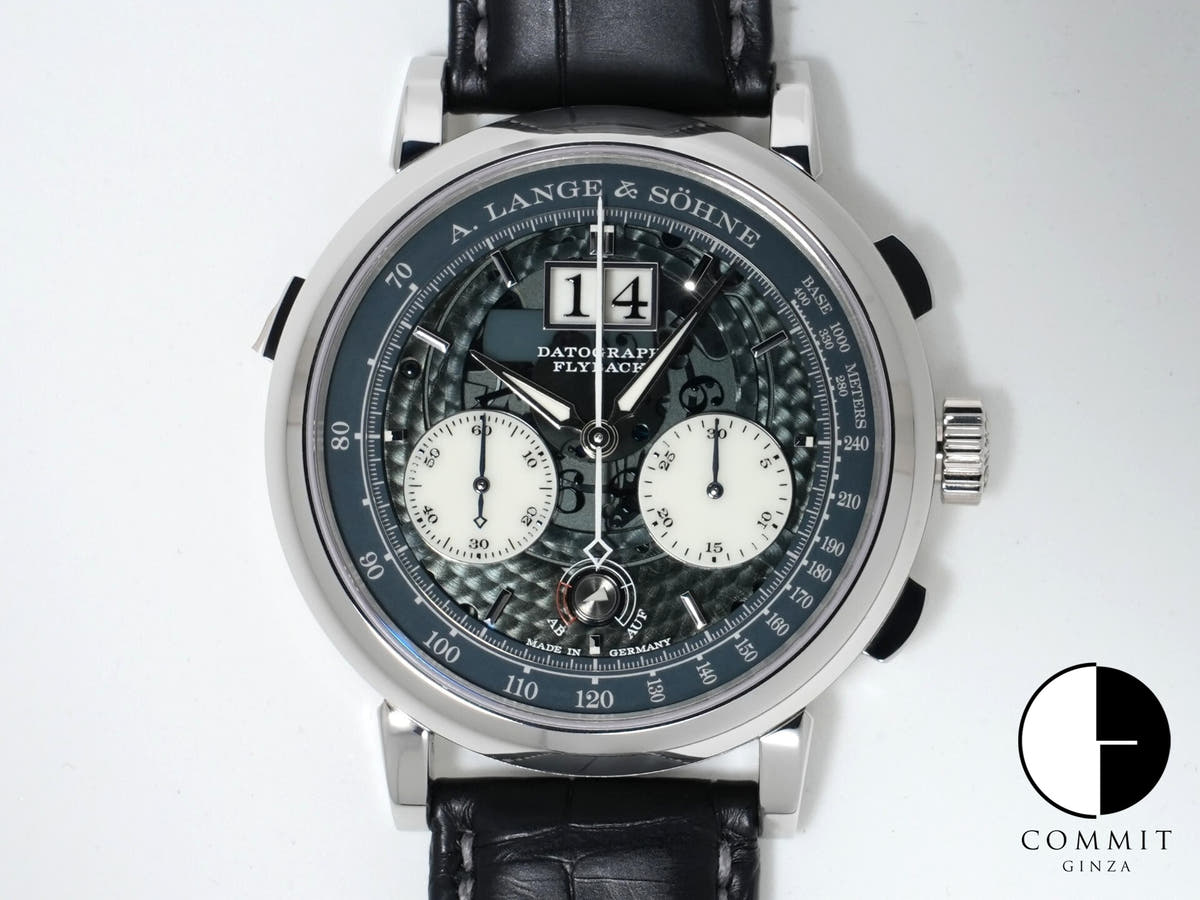 A.ランゲ&ゾーネ ダトグラフ アップ/ダウン “ルーメン” Ref.405.034 プラチナ グレー文字盤 極美品 8988xjz8