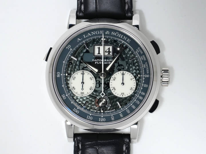 A.ランゲ&ゾーネ ダトグラフ アップ/ダウン “ルーメン” Ref.405.034 プラチナ グレー文字盤 極美品 8988xjz8