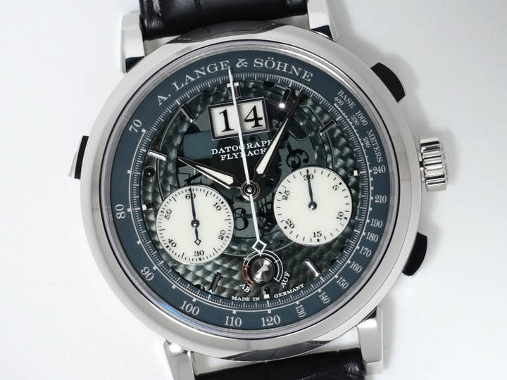 A.ランゲ&ゾーネ ダトグラフ アップ/ダウン “ルーメン” Ref.405.034 プラチナ グレー文字盤 極美品 8988xjz8