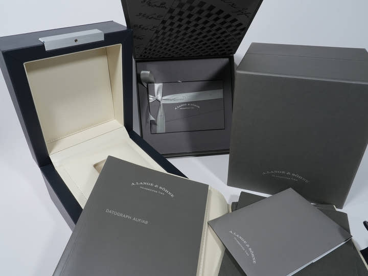 A.ランゲ&ゾーネ ダトグラフ アップ/ダウン “ルーメン” Ref.405.034 プラチナ グレー文字盤 極美品 8988xjz8