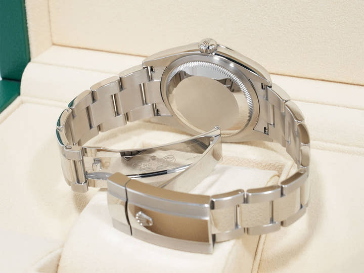 ロレックス デイトジャスト36 Ref.126200 ステンレススチール ブライトブルー文字盤 オイスターブレスレット 美品 anc4fpih