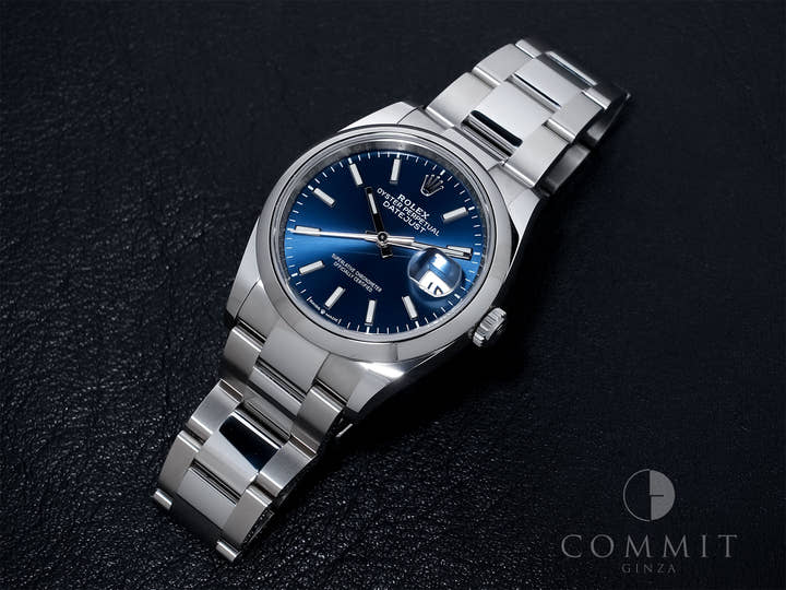 ロレックス デイトジャスト36 Ref.126200 ステンレススチール ブライトブルー文字盤 オイスターブレスレット 美品 anc4fpih
