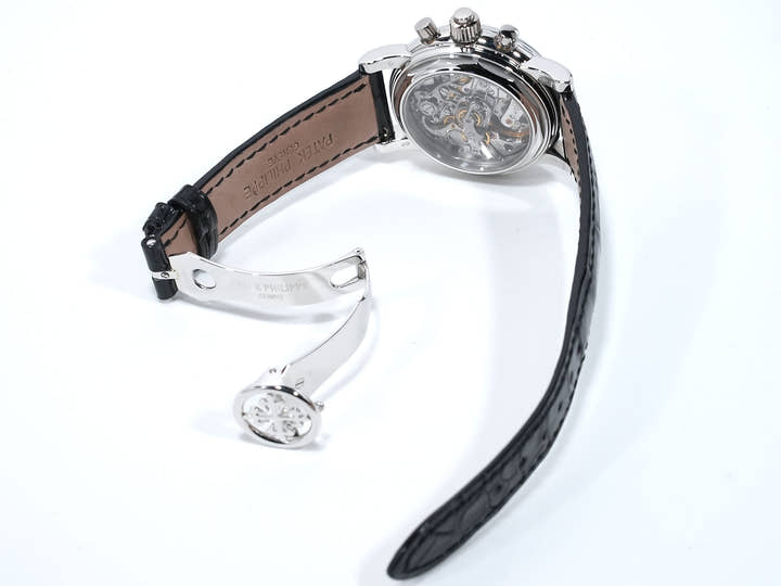 パテックフィリップ パーペチュアルカレンダー スプリットセコンド クロノグラフ Ref.5004P-021 プラチナ シルバー文字盤 中古 o55qvpib