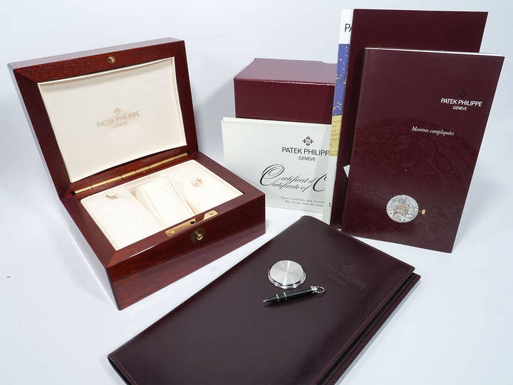 パテックフィリップ パーペチュアルカレンダー スプリットセコンド クロノグラフ Ref.5004P-021 プラチナ シルバー文字盤 中古 o55qvpib