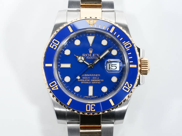 ロレックス サブマリーナー デイト Ref.116613LB ステンレススチール/イエローゴールド ブルー文字盤 中古 mg6y9x5q