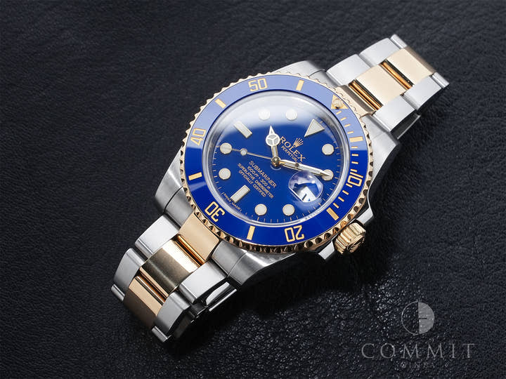 ロレックス サブマリーナー デイト Ref.116613LB ステンレススチール/イエローゴールド ブルー文字盤 中古 mg6y9x5q