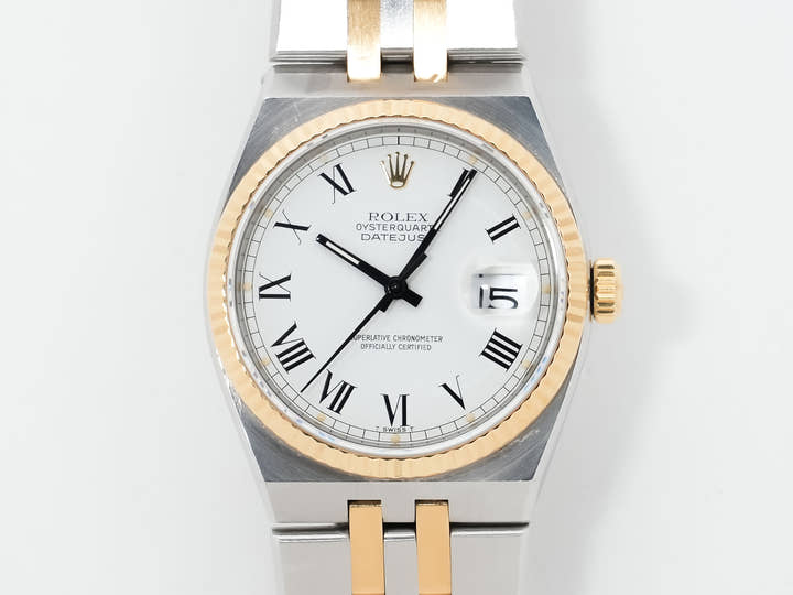 Rolex Datejust Oysterquartz Ref. 17013 Stainless Steel/Yellow Gold White Dial Oyster Bracelet Pre-owned kgotugcz