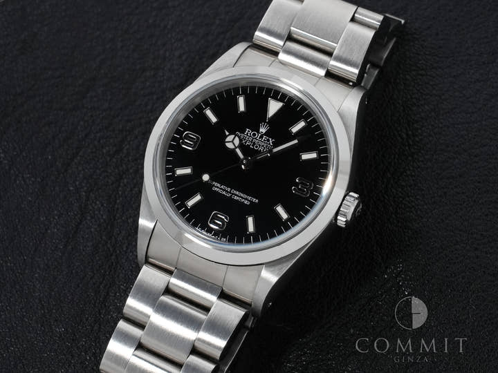Rolex Explorer I Ref. 14270 Stainless Steel Black Dial Oyster Bracelet, Pre-owned (Good Condition) m2dii9sq