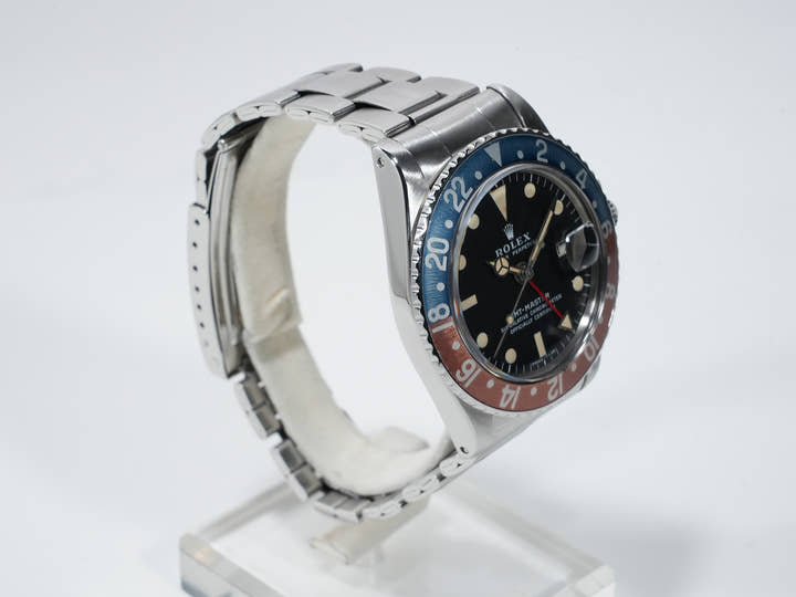 ロレックス GMTマスター Ref.1675 ステンレススチール ブラック文字盤 オイスターブレスレット 中古 9n5nigrm