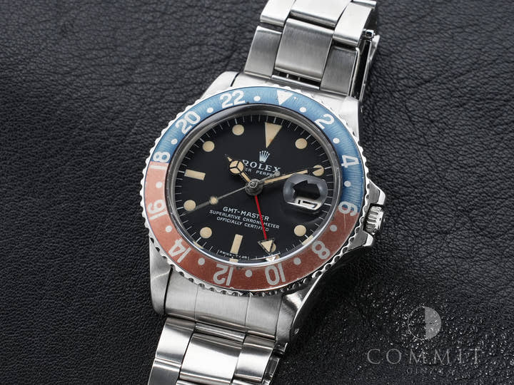 ロレックス GMTマスター Ref.1675 ステンレススチール ブラック文字盤 オイスターブレスレット 中古 9n5nigrm