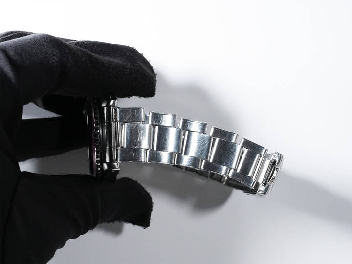 Rolex GMT Master Ref. 1675, stainless steel, black dial, Oyster bracelet, pre-owned. (inr48cp2 appears to be an internal reference number and not part of the product description)