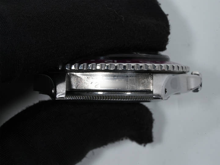 Rolex GMT Master Ref. 1675, stainless steel, black dial, Oyster bracelet, pre-owned. (inr48cp2 appears to be an internal reference number and not part of the product description)