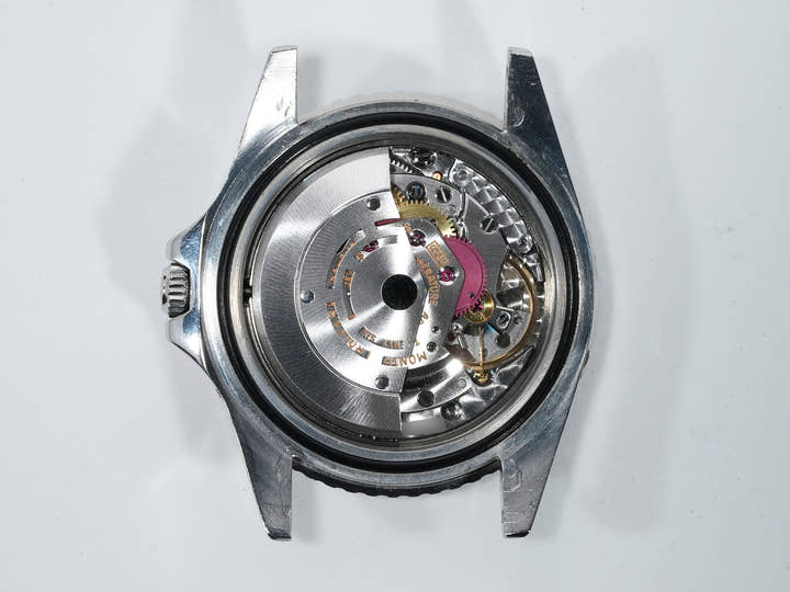 Rolex GMT Master Ref. 1675, stainless steel, black dial, Oyster bracelet, pre-owned. (inr48cp2 appears to be an internal reference number and not part of the product description)