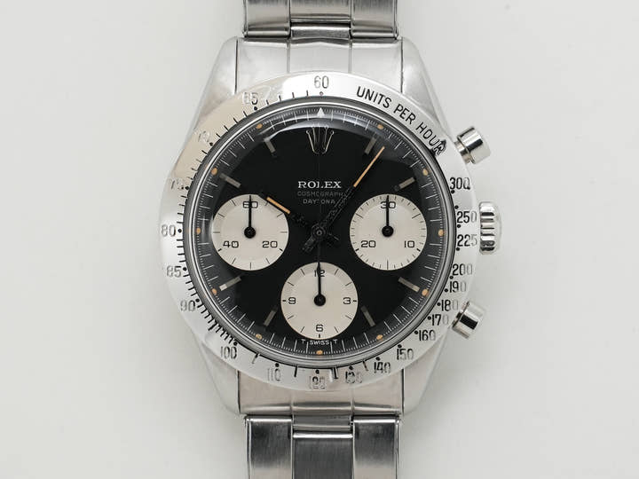 Rolex Daytona Ref. 6239 Stainless Steel Black Dial Pre-owned (yovzsy7e)