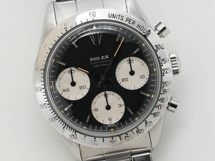 Rolex Daytona Ref. 6239 Stainless Steel Black Dial Pre-owned (yovzsy7e)