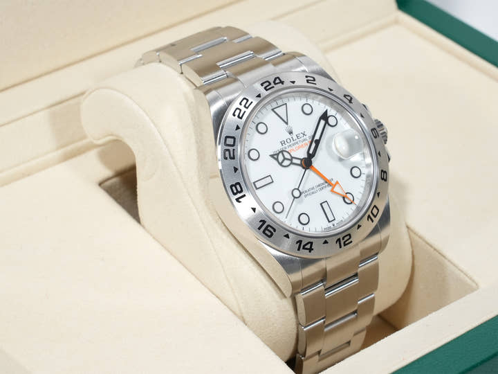 ロレックス エクスプローラーII Ref.226570 ステンレススチール ホワイト文字盤 オイスターブレスレット 未使用 kdfg4cj9