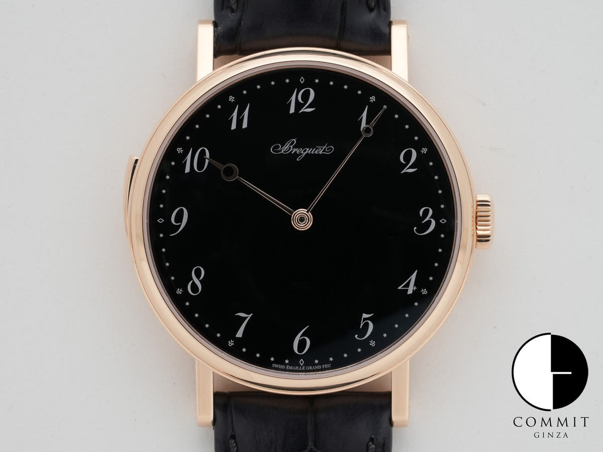 ブレゲ クラシック ミニッツリピーター 7637 Ref.7637BR/2N/9ZU ローズゴールド ブラック グラン・フー エナメル文字盤 美品 4x75qyfr