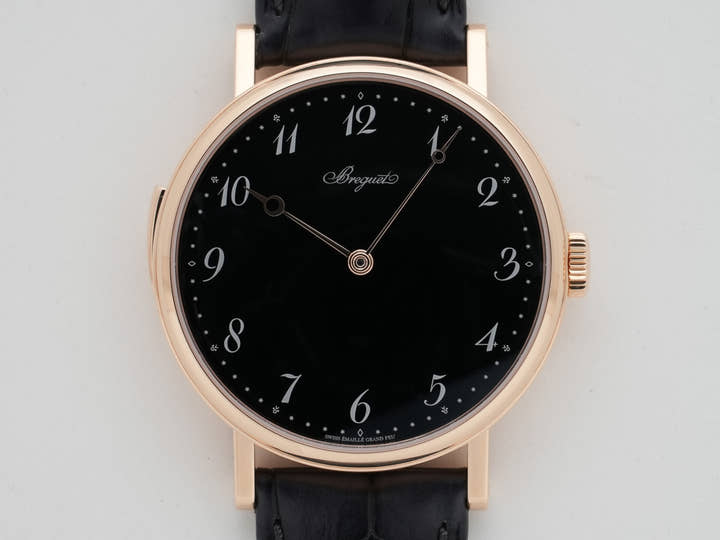 ブレゲ クラシック ミニッツリピーター 7637 Ref.7637BR/2N/9ZU ローズゴールド ブラック グラン・フー エナメル文字盤 美品 4x75qyfr