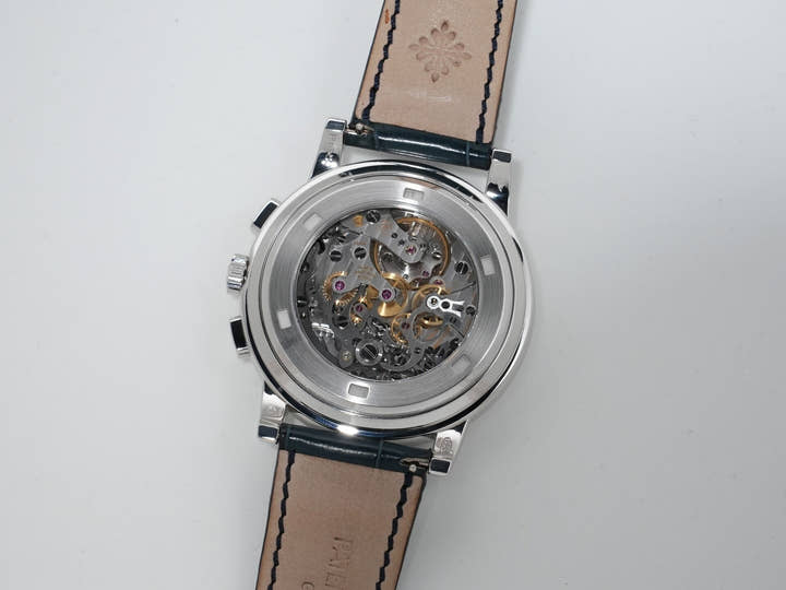 パテックフィリップ コンプリケーション クロノグラフ Ref.5070P-001 プラチナ ブルー文字盤 中古 7iovfnsx