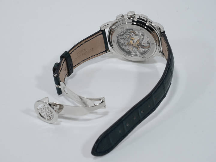 パテックフィリップ コンプリケーション クロノグラフ Ref.5070P-001 プラチナ ブルー文字盤 中古 7iovfnsx