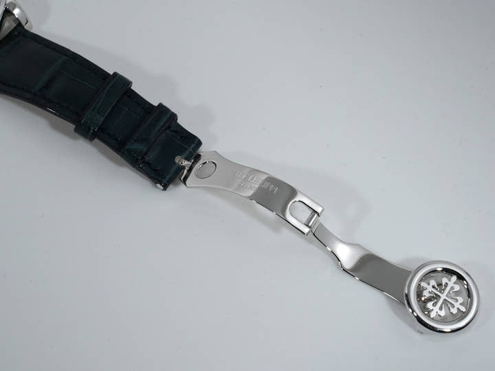 パテックフィリップ コンプリケーション クロノグラフ Ref.5070P-001 プラチナ ブルー文字盤 中古 7iovfnsx