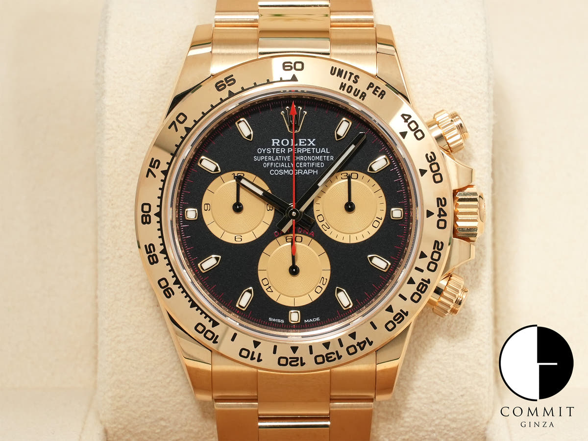 ロレックス デイトナ Ref.116508 イエローゴールド ブラックxゴールド文字盤 未使用 txj6j2qd